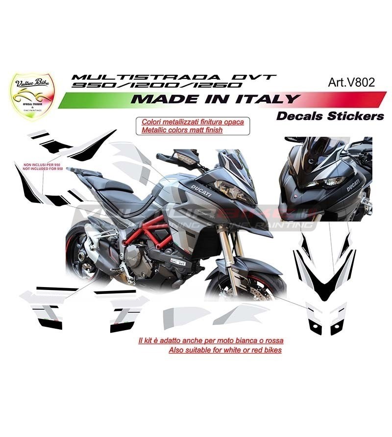 Kit completo adesivi - Ducati Multistrada DVT/950/1200/1260