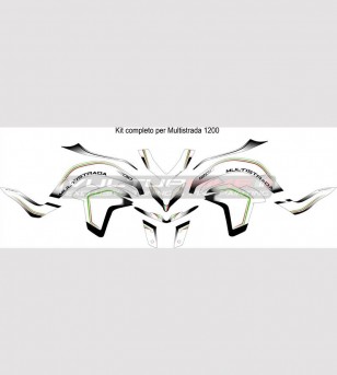 Aufkleber Kit für Ducati Multistrada 950/1200 2015 - 2018 Tricolor Design