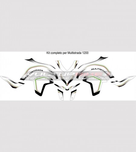 Kit adesivi per Ducati Multistrada 950/1200 2015 - 2018 design tricolore