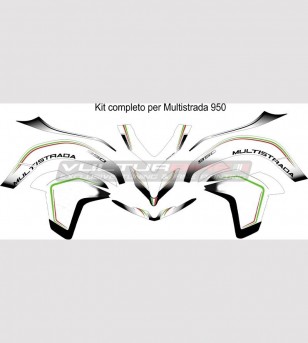 Aufkleber Kit für Ducati Multistrada 950/1200 2015 - 2018 Tricolor Design