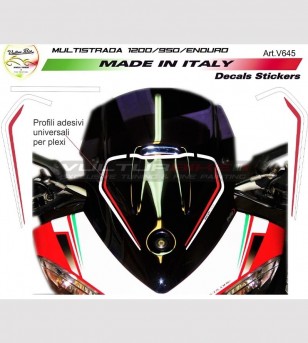 Kit autocollant Ducati plexi Multistrada 1200