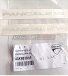 Original decals Ducati Panigale V4 brushed aluminum 