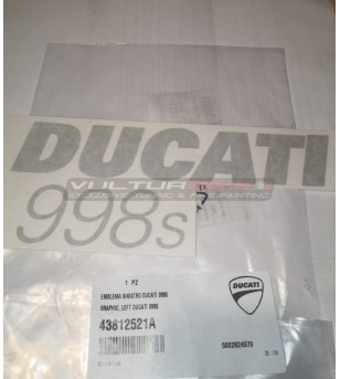 Calcomanía Ducati 998s carenado izquierda