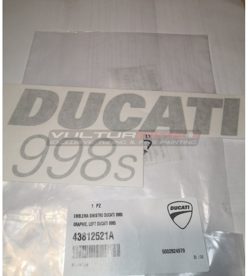 Calcomanía Ducati 998s carenado izquierda