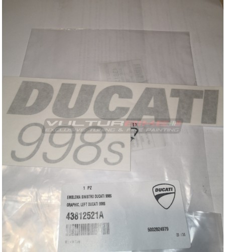 Abziehbild Ducati 998er Motorradverkleidungen Sinistra