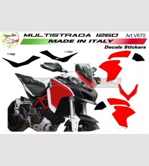 Adesivi per fiancate laterali Moto Ducati Multistrada 1260 Pikes Peak " V833" 