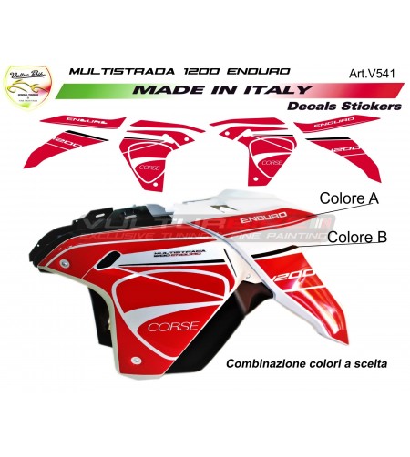 Kit de pegatinas personalizadas - Ducati multistrada 1200 Enduro 