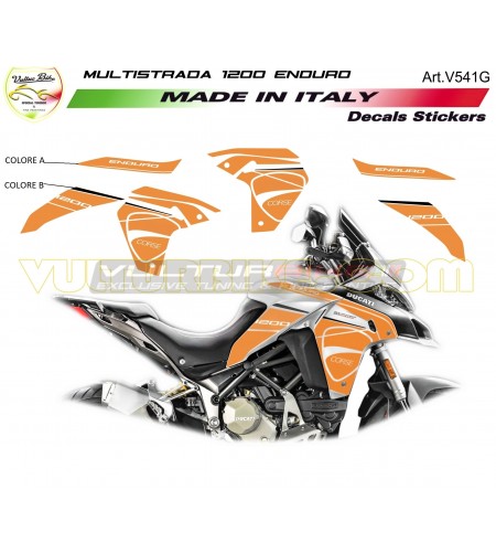 Kit de pegatinas personalizadas - Ducati multistrada 1200 Enduro 