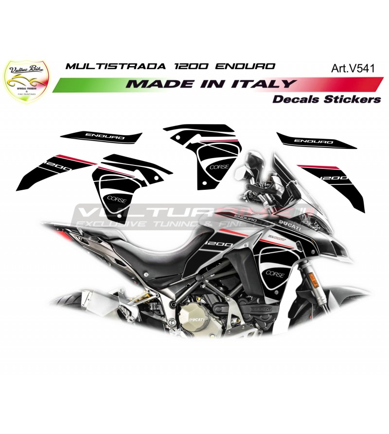Benutzerdefinierte Aufkleber Kit - Ducati multistrada 1200 Enduro
