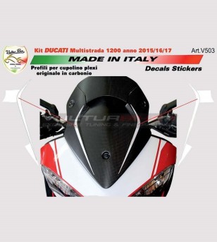 Original Carbon Verkleidungsaufkleber - Ducati Multistrada 1200 16.16.2015 