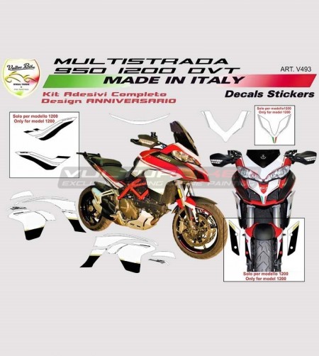Adesivi design 90°anniversario - Ducati Multistrada 950/1200 DVT