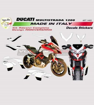 90 Jahre Design Aufkleber - Ducati Multistrada 950/1200 DVT