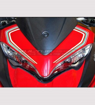 Autocollants tricolores pour bulle - Multistrada 950/1200/1260