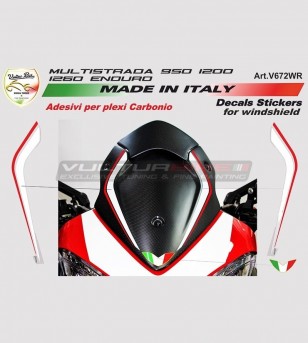 Ducati corse bulle autocollants - Multistrada 950/1200/1260/Enduro 