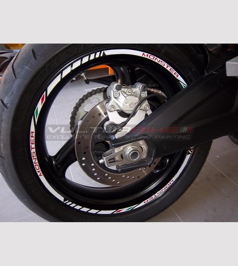 Stickers' kit for Ducati Monster's wheels