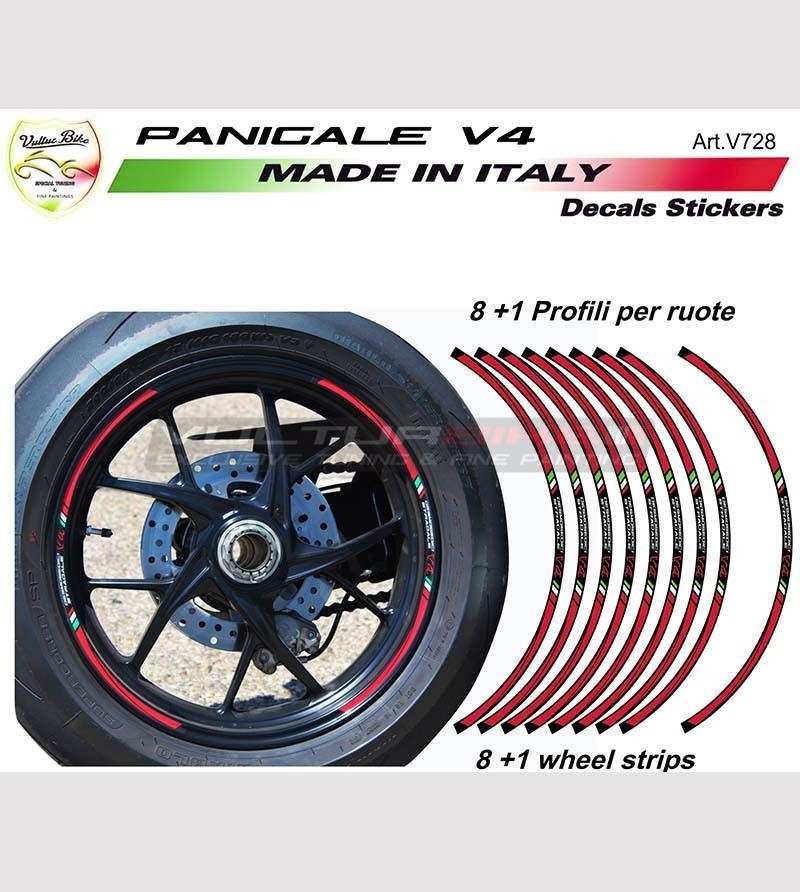 Kit 9 adhesive profiles for wheels - Ducati Panigale v4 / V4R