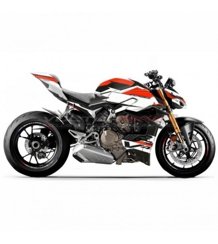 Kit de pegatinas de diseño de carrera - Ducati Streetfighter V4S 