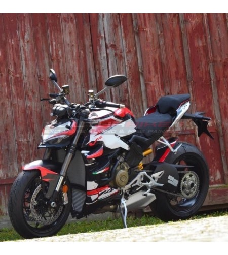 Kit de pegatinas de diseño de carrera - Ducati Streetfighter V4S 