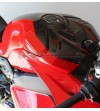 Two-tone red black carbon tank cover - Ducati Panigale V4 / V4s / V4R / Streetfighter V4 