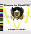 Pegatinas de guardabarros de colores - BMW R1200gs 2013/2015 