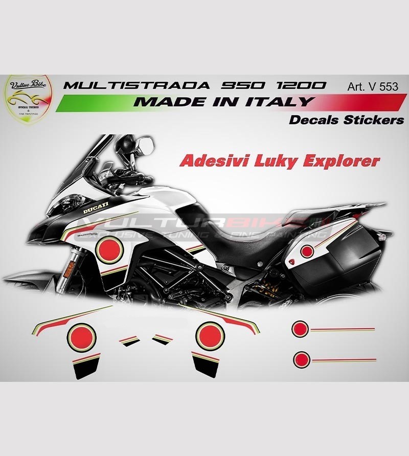 Lucky Explorer Stickers - Ducati Multistrada 950/1200 DVT