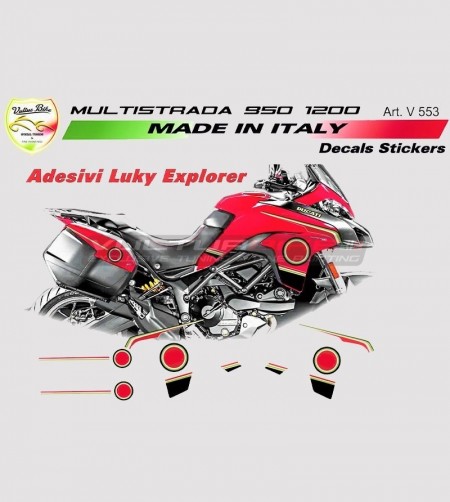 Lucky Explorer Stickers - Ducati Multistrada 950/1200 DVT 