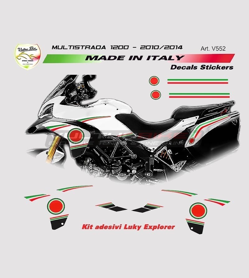 Stickers Lucky Explorer - Ducati Multistrada 1200 2010/2014