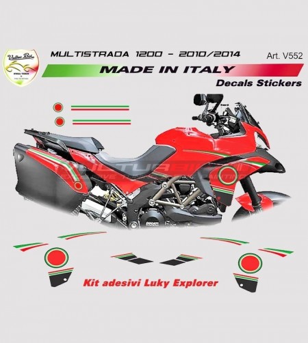 Lucky Explorer Stickers - Ducati Multistrada 1200 2010/2014 