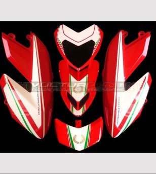 Kit d’autocollants tricolores avec couronne dorée - Ducati Hypermotard 796/1100