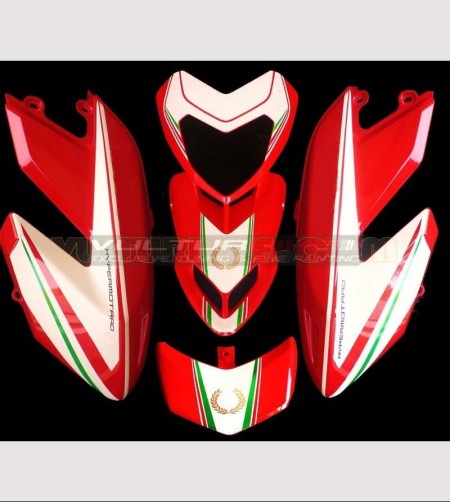 Kit adesivi Tricolore con corona dorata - Ducati Hypermotard 796/1100