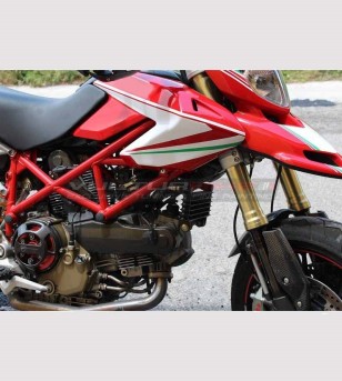 Dreifarbiges Aufkleber-Set mit goldener Krone - Ducati Hypermotard 796/1100