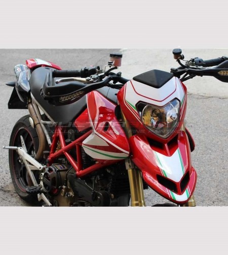 Kit adesivi Tricolore con corona dorata - Ducati Hypermotard 796/1100