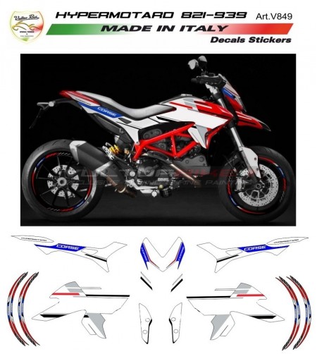 Kit adesivi completo versione V4S CORSE - Ducati Hypermotard 821/939