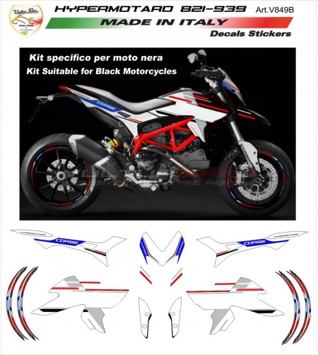 Kit autocollant version complète V4S CORSE - Ducati Hypermotard 821/939 