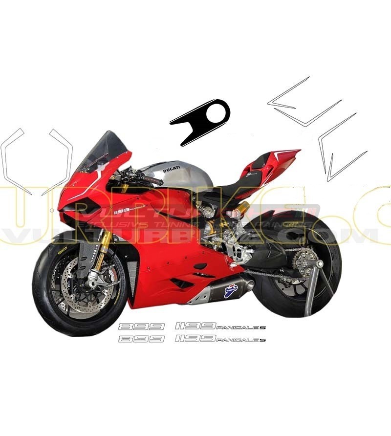 Kompletter Sticker-Kit s/w - Ducati Panigale 899/1199/1299/959