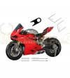 Complete stickers kit b/w - Ducati Panigale 899/1199/1299/959 
