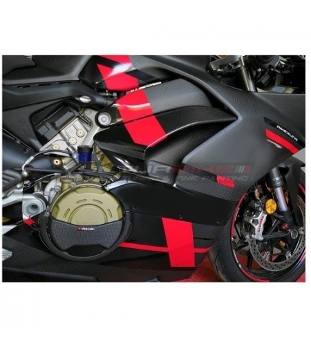 Kit adhésif rouge noir spécial - Ducati Panigale V4 / V4S / V4R / V4 2020 