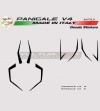 Kit adesivi per carene stradali o racing - Ducati Panigale V4 