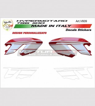 Custom stickers' kit for Ducati Hypermotard 796/1100 sides