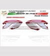 Benutzerdefinierte Aufkleber-Kit für Ducati Seiten Hypermotard 796/1100