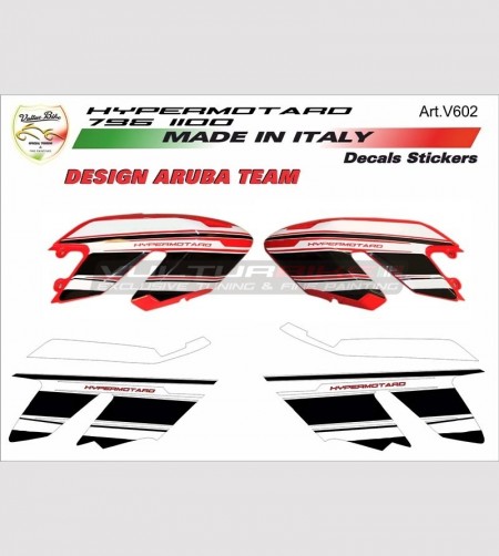 Aruba Team side stickers kit - Ducati Hypermotard 796/1100
