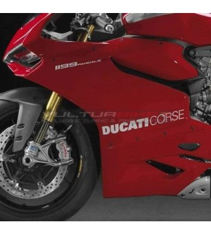 Paire de décalcomanies originales Ducati courses