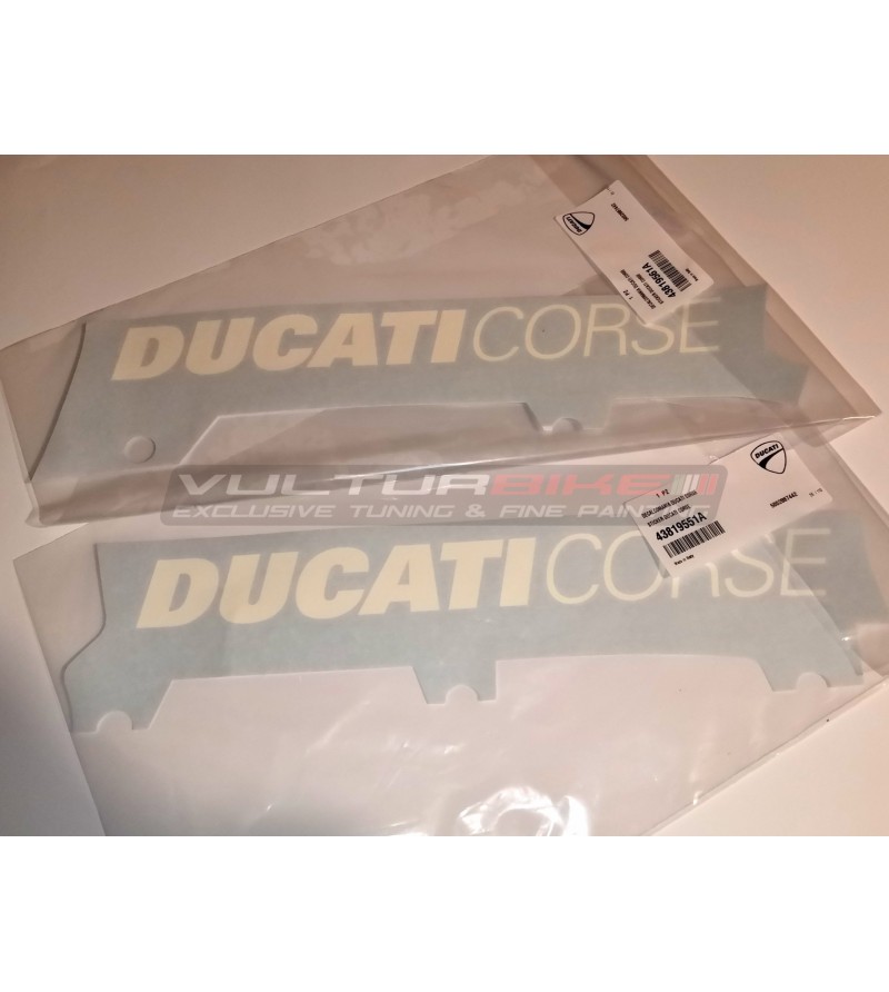 Pair of original decals Ducati races