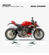 Stickers for side fairings Italian tricolor design - Ducati Streetfighter V4 / V4S 