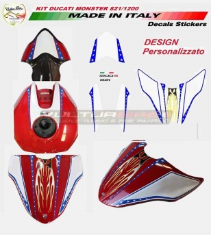 Individuelles Design Klebeset - Ducati Monster 821/1200