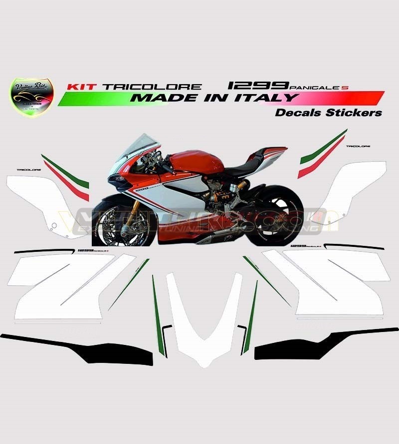 Stickers' kit tricolor design - Ducati Panigale 959/1299