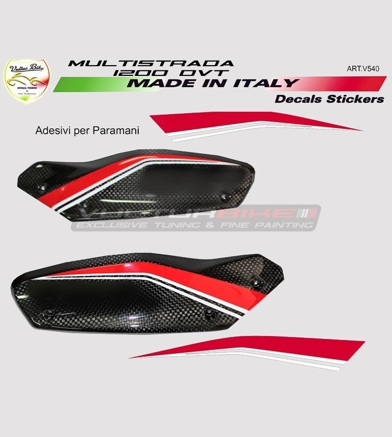 hand guards stickers  - Ducati Multistrada DVT 1200/950/1260/Enduro