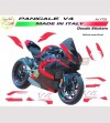Kit complet autocollants design Couleur - Ducati Panigale V4 