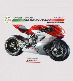 Bausatz motorradaufkleber MV Agusta F3/F4 800