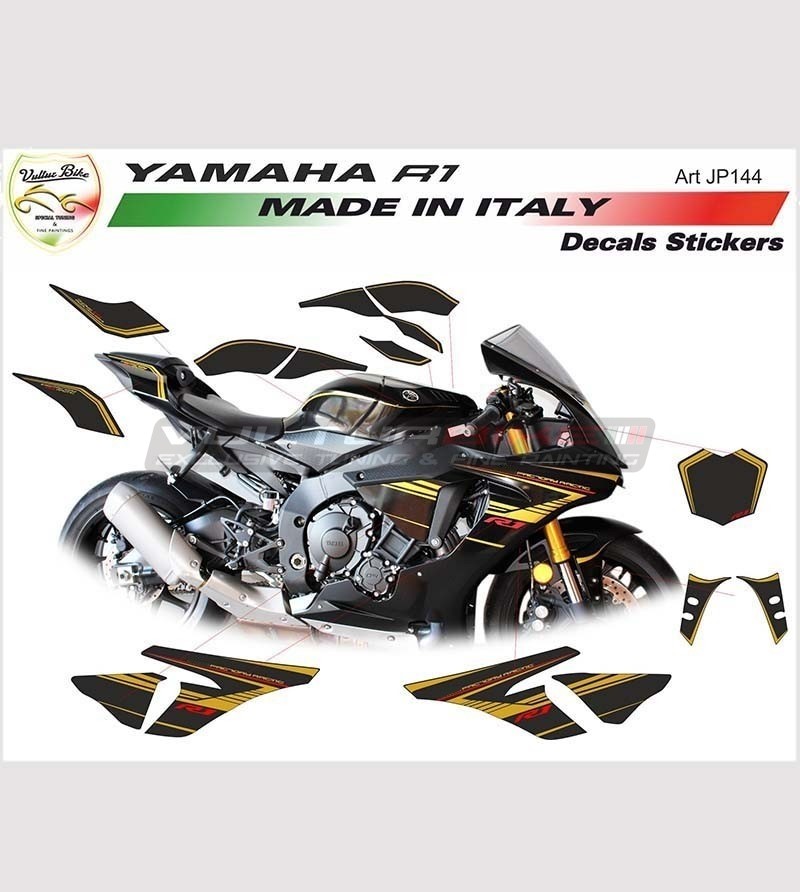 Factory Racing Sticker Kit - Yamaha R1 2015-2018